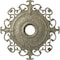 Ekena Millwork Orleans Medallion (Canopies up to 8 1/4"), 38 3/8"OD x 6 5/8"ID x 2 7/8"P, Castle Stone Crackle CM38OLCSC - alternate 1